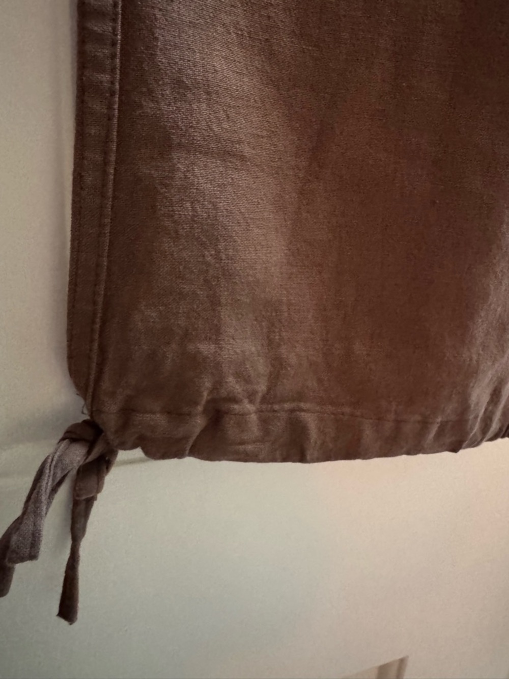 Kathmandu Imports Embroidered Sun Pocket Brown Cargo Cropped Pants Womens Medium - Picture 7 of 16